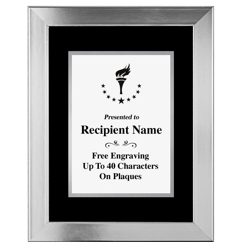 11.5"X14.5" PLATINUM FRAME PLQ