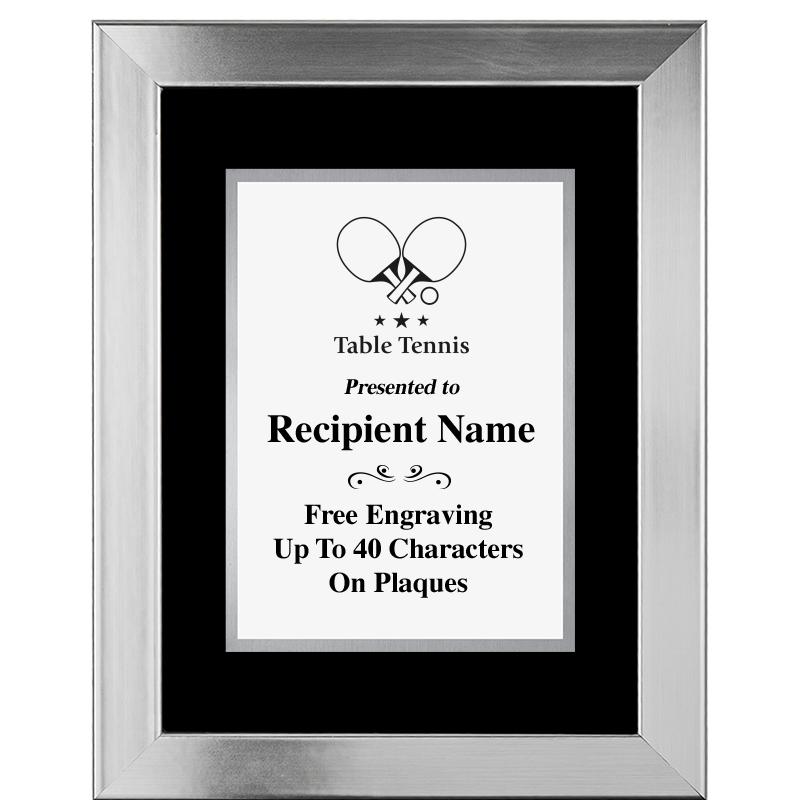 11.5"X14.5" PLATINUM FRAME PLQ