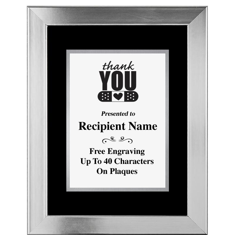 11.5"X14.5" PLATINUM FRAME PLQ