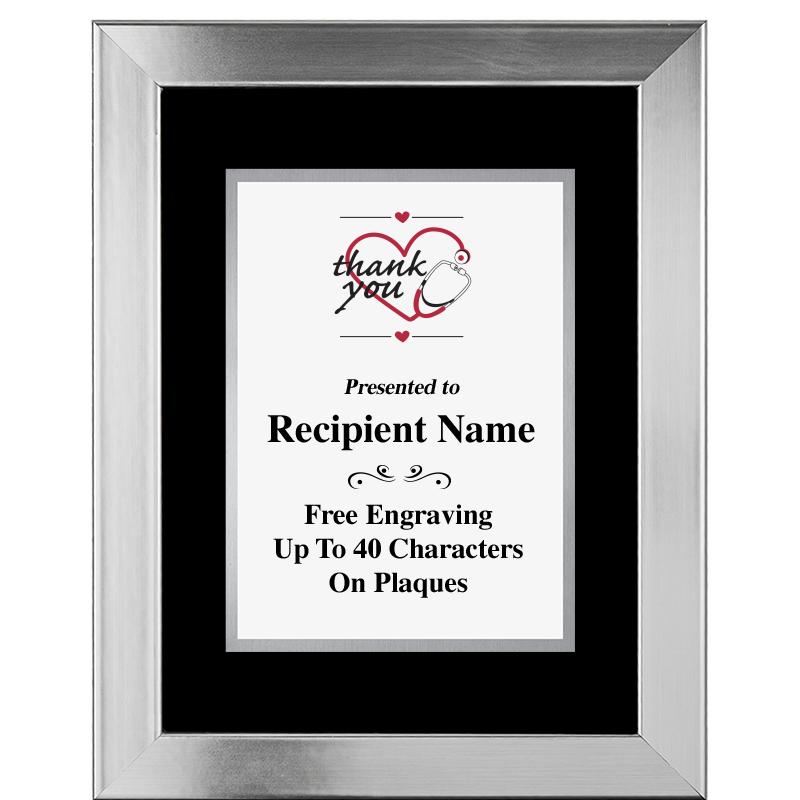 11.5"X14.5" PLATINUM FRAME PLQ