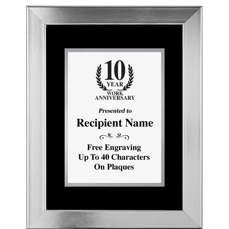 11.5"X14.5" PLATINUM FRAME PLQ