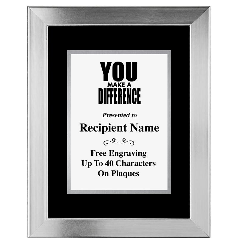 11.5"X14.5" PLATINUM FRAME PLQ