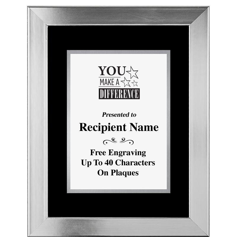 11.5"X14.5" PLATINUM FRAME PLQ