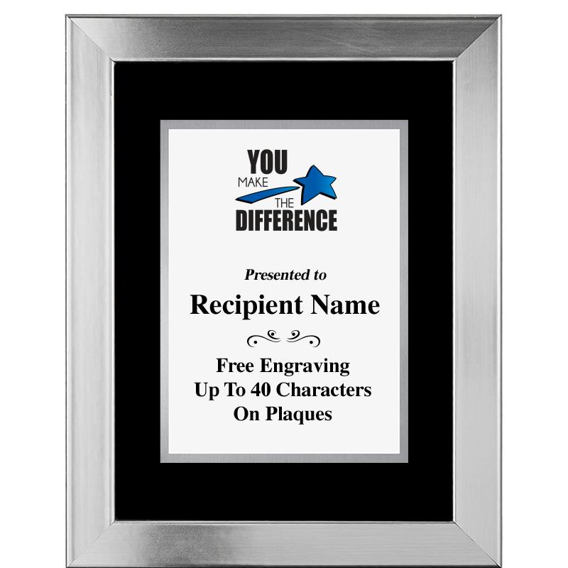 11.5"X14.5" PLATINUM FRAME PLQ