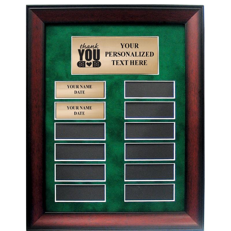 11"X14"MAHOGANY PERPETUAL PLAQ