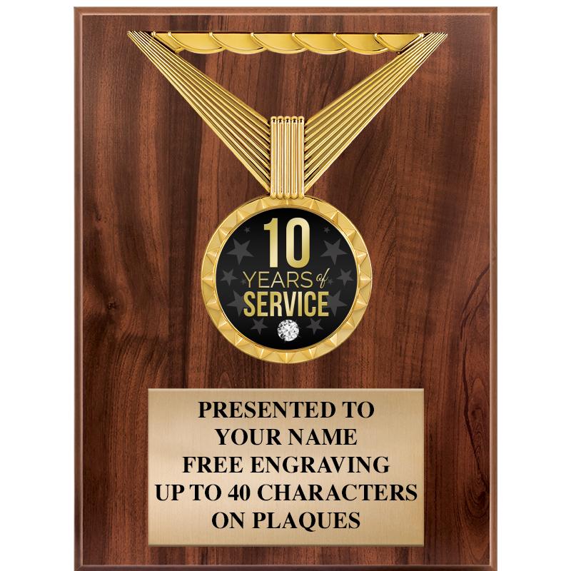 Years of Service Plaques Crown Awards