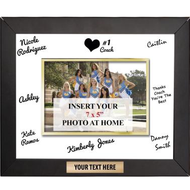 Team Photo Plaques | Horizontal Signature Frame Plaque