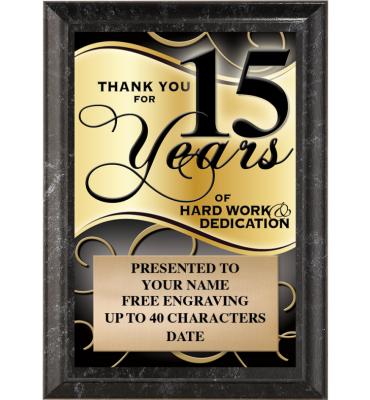 Thank You For 15 Years Of Hard Work & Dedication