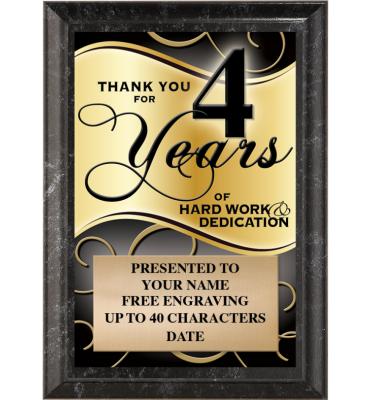 Thank You For 4 Years Of Hard Work & Dedication