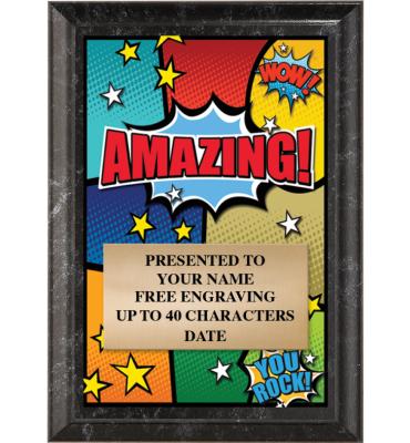 Amazing Show Stopper Plaque