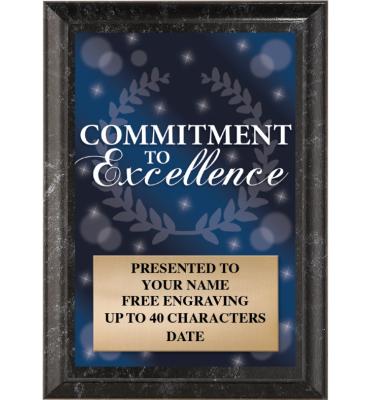 Commitment To Excellence Show Stopper Plaque