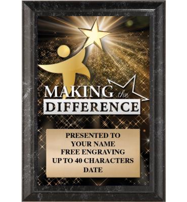 Making The Difference Show Stopper Plaque