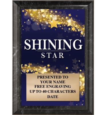 Shining Star Show Stopper Plaque