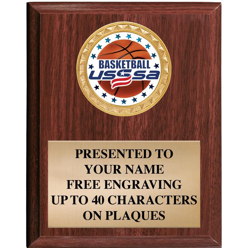 4X6 USSSA WOOD PLAQUE