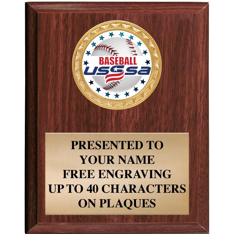 4X6 USSSA WOOD PLAQUE