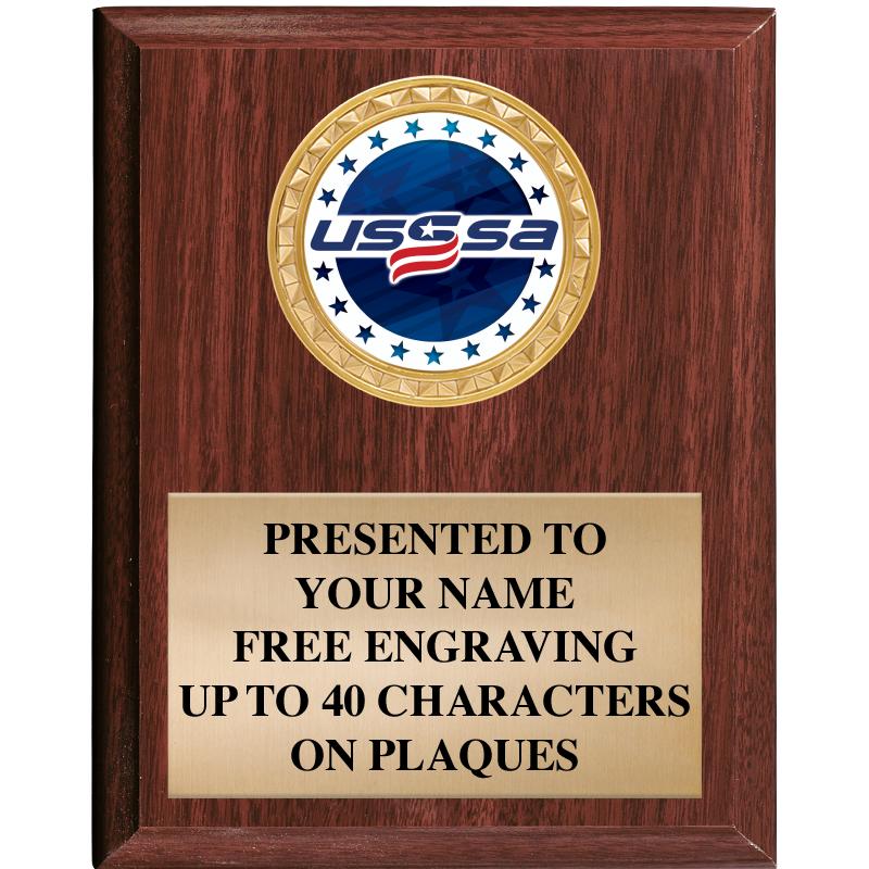 4X6 USSSA WOOD PLAQUE