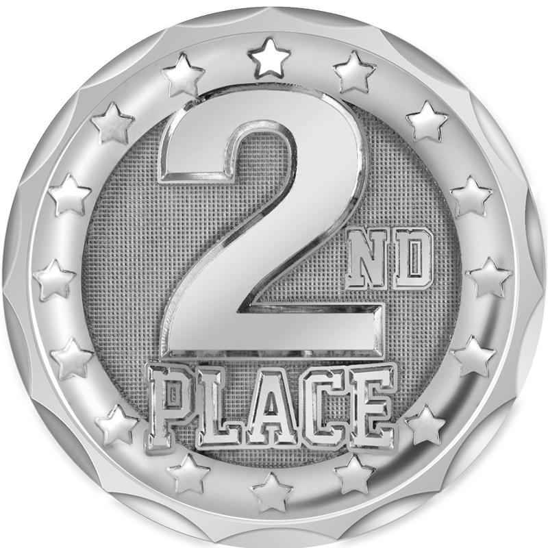 2.2" SILVER BUTTON INSERT PIN