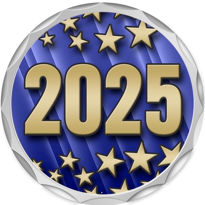 2.2" SILVER BUTTON INSERT PIN