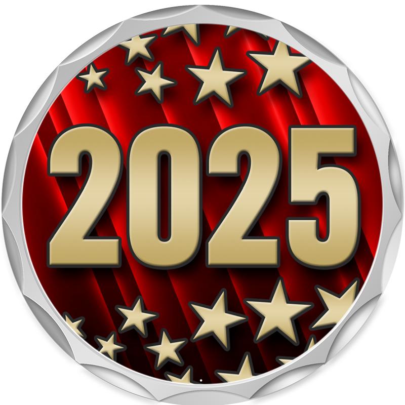 2.2" SILVER BUTTON INSERT PIN