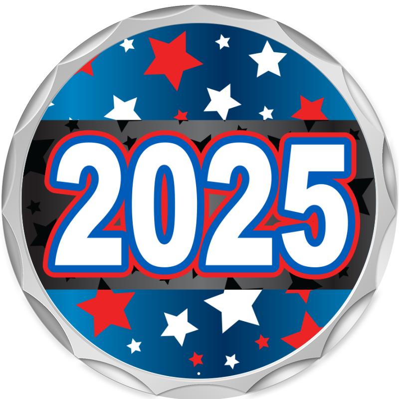 2.2" SILVER BUTTON INSERT PIN