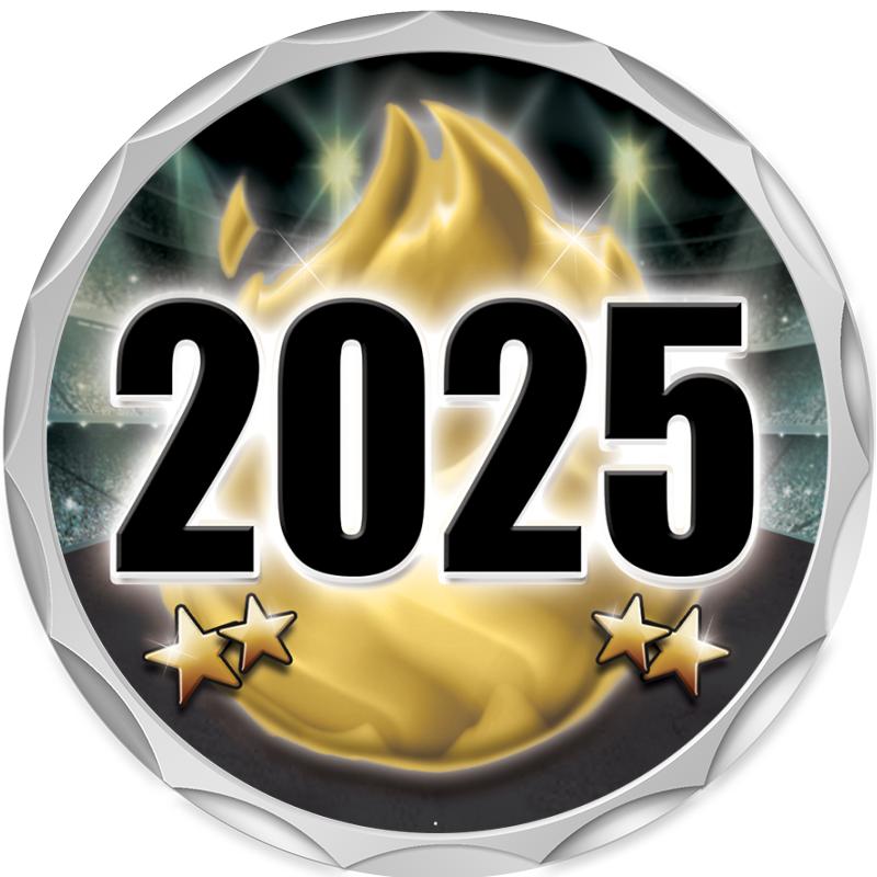 2.2" SILVER BUTTON INSERT PIN