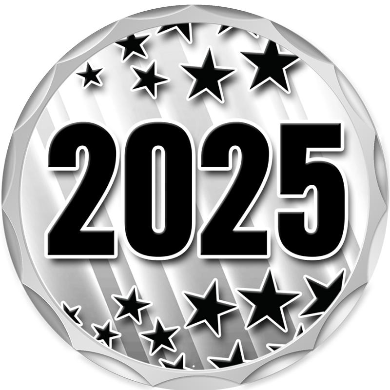 2.2" SILVER BUTTON INSERT PIN