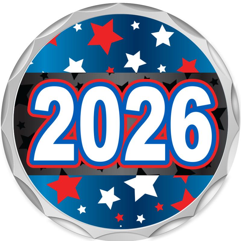 2.2" SILVER BUTTON INSERT PIN