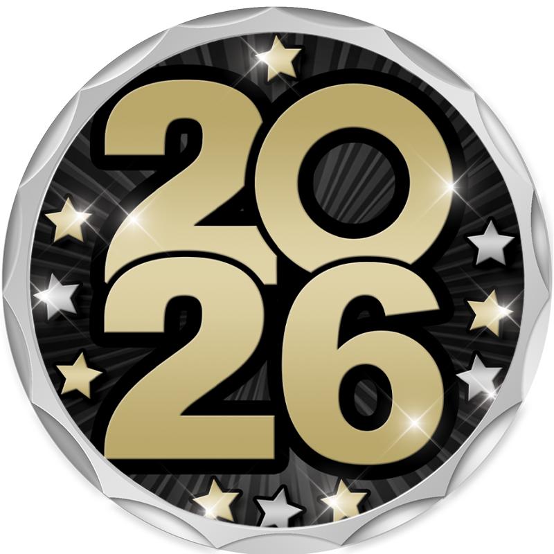 2.2" SILVER BUTTON INSERT PIN