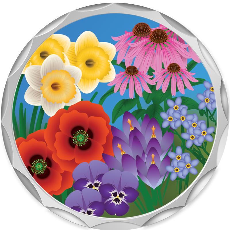 2.2" SILVER BUTTON INSERT PIN