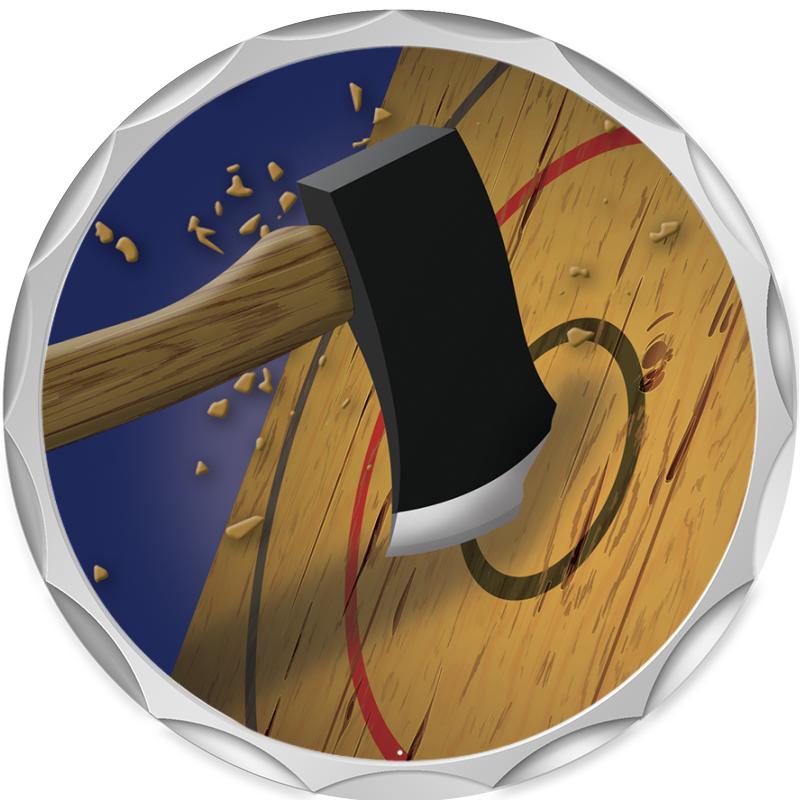 2.2" SILVER BUTTON INSERT PIN