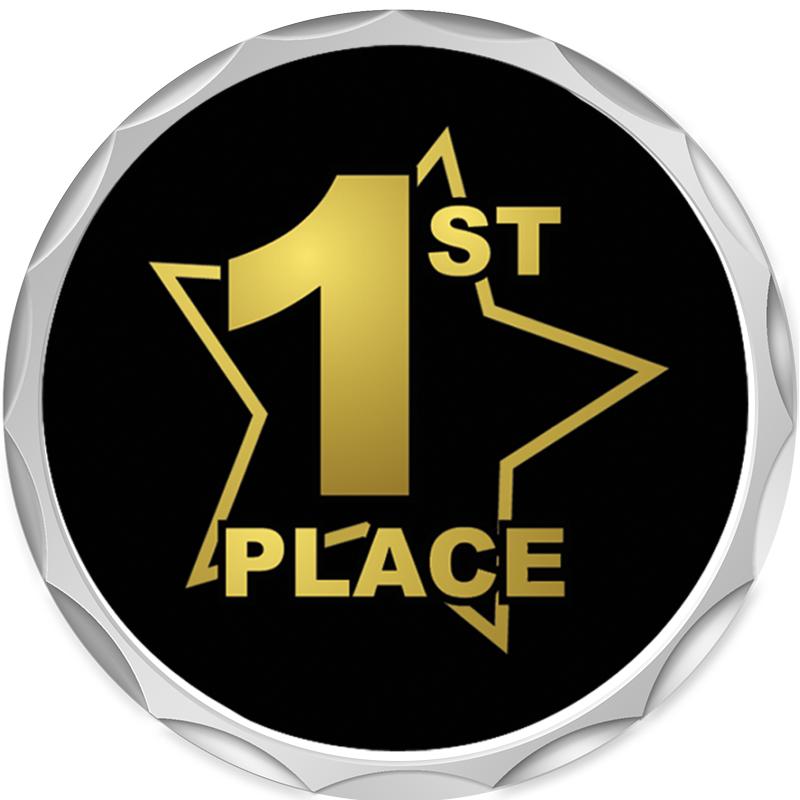 2.2" SILVER BUTTON INSERT PIN