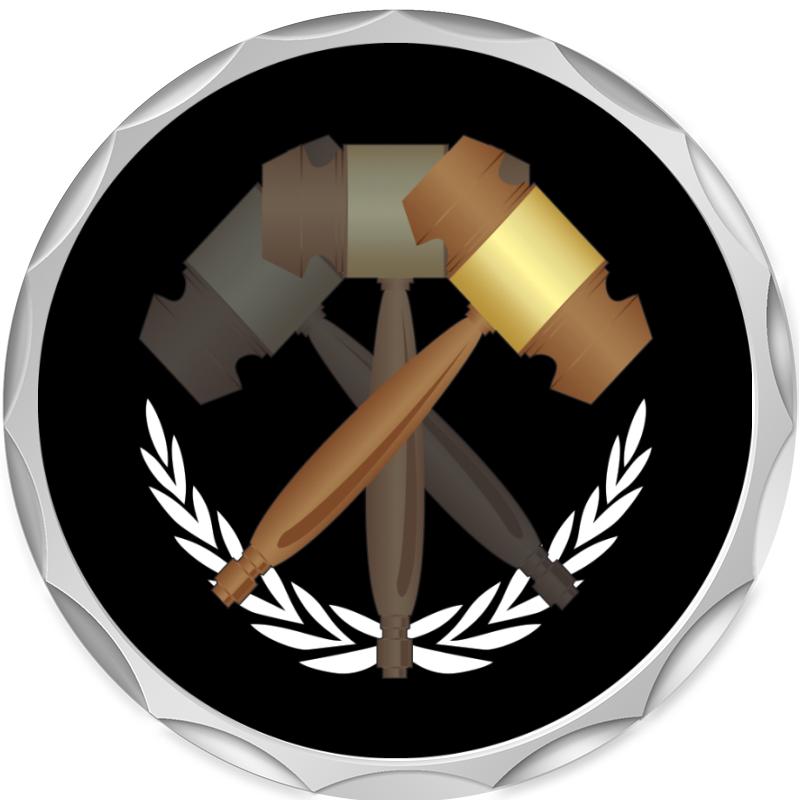 2.2" SILVER BUTTON INSERT PIN