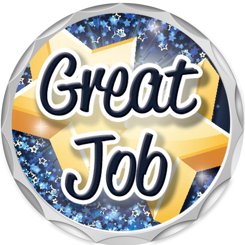 2.2" SILVER BUTTON INSERT PIN