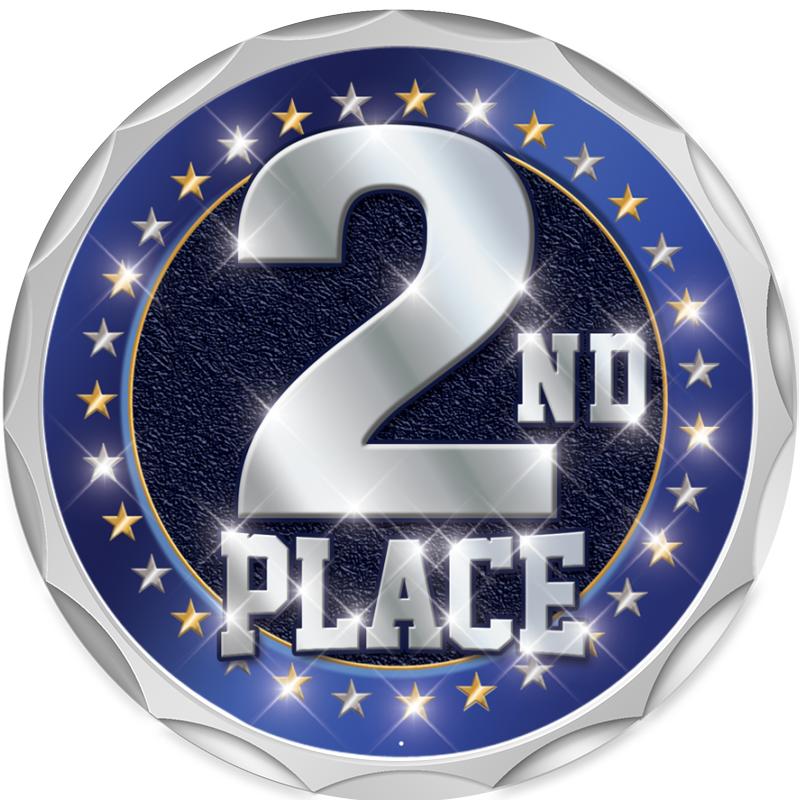 2.2" SILVER BUTTON INSERT PIN