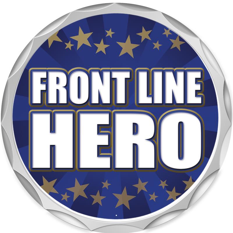 2.2" SILVER BUTTON INSERT PIN