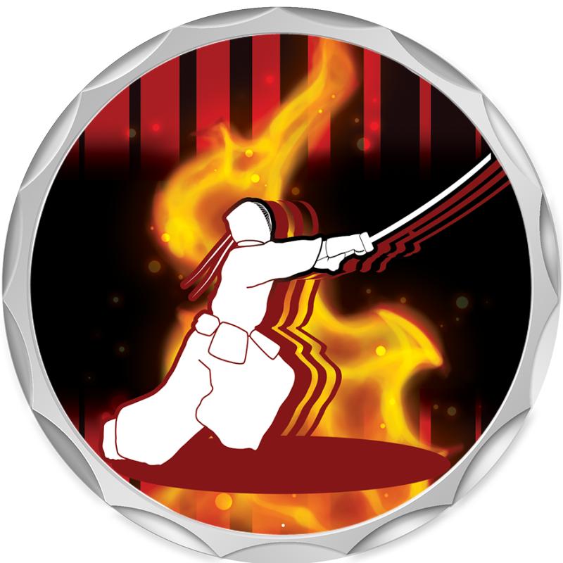 2.2" SILVER BUTTON INSERT PIN