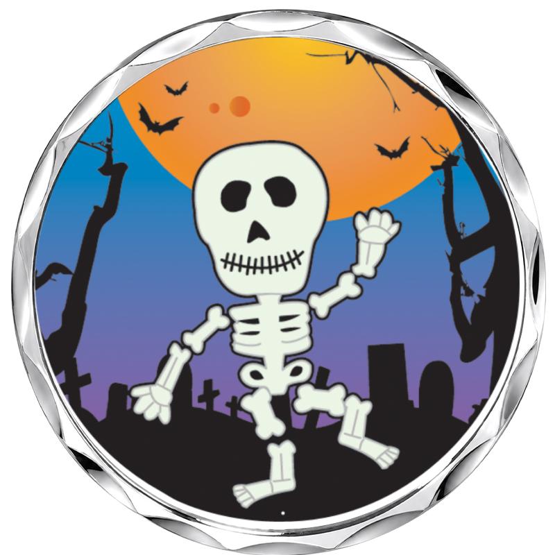 2.2" SILVER BUTTON INSERT PIN