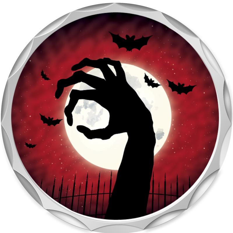 2.2" SILVER BUTTON INSERT PIN