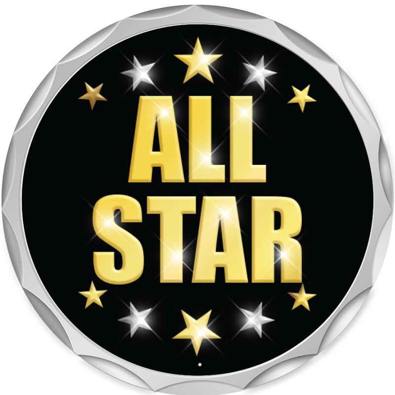 2.2" SILVER BUTTON INSERT PIN