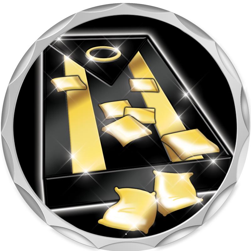 2.2" SILVER BUTTON INSERT PIN