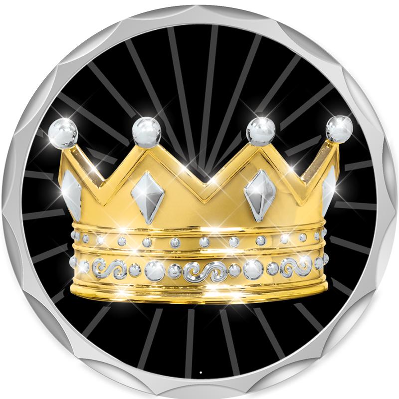 2.2" SILVER BUTTON INSERT PIN