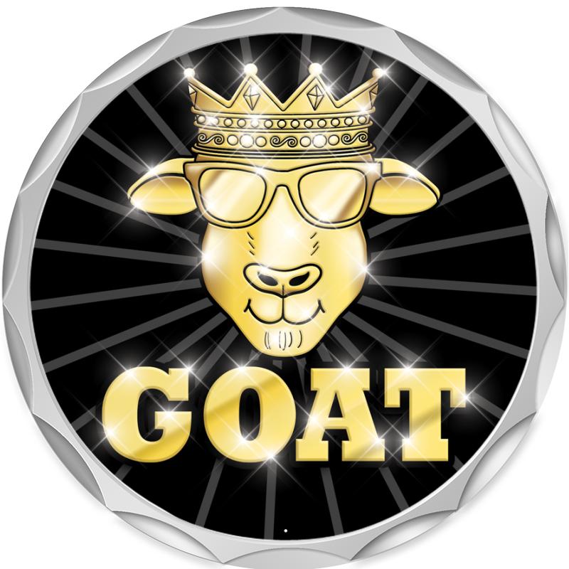 2.2" SILVER BUTTON INSERT PIN