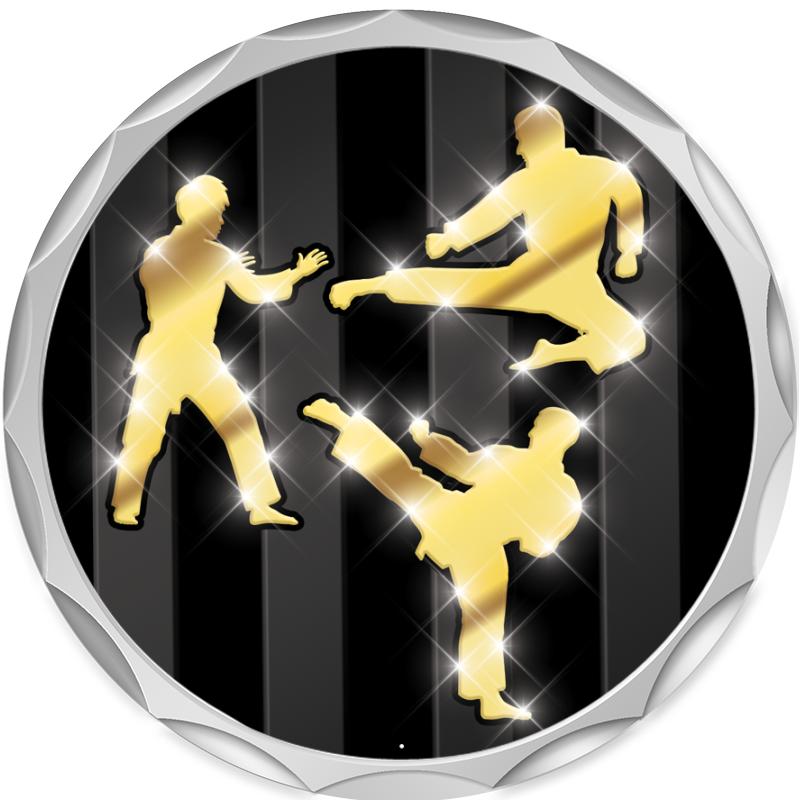 2.2" SILVER BUTTON INSERT PIN