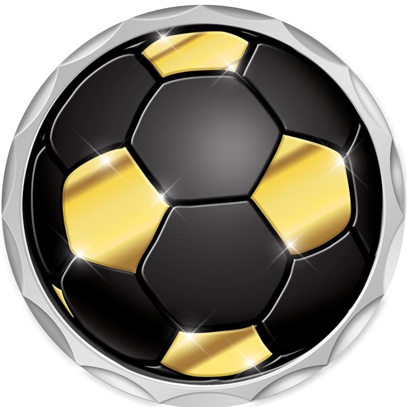 2.2" SILVER BUTTON INSERT PIN