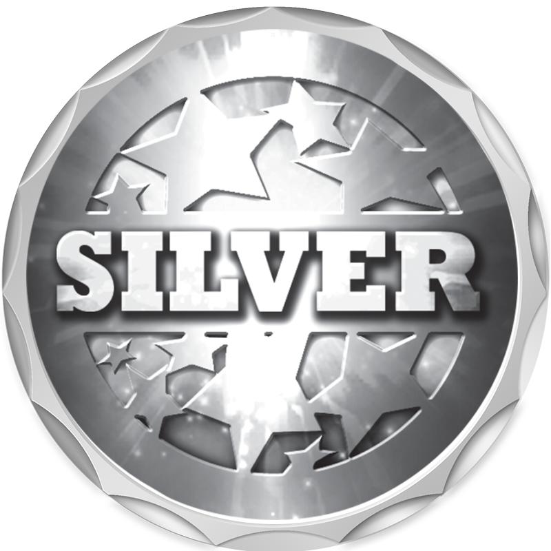 2.2" SILVER BUTTON INSERT PIN