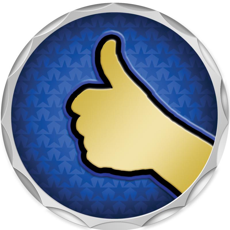 2.2" SILVER BUTTON INSERT PIN