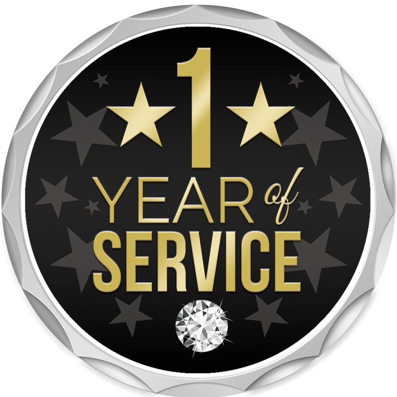 2.2" SILVER BUTTON INSERT PIN