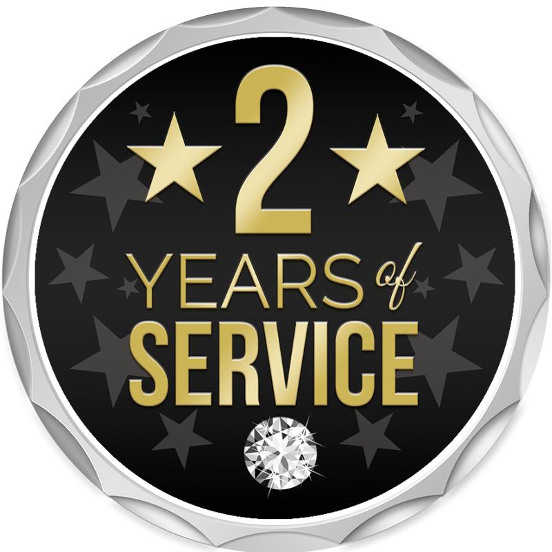 2.2" SILVER BUTTON INSERT PIN