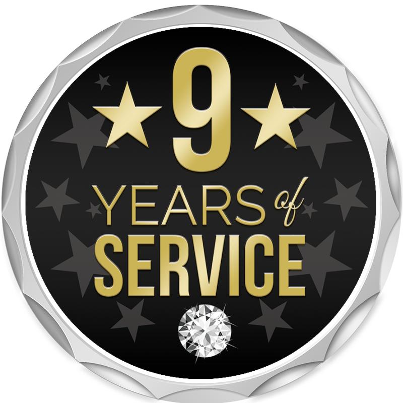 2.2" SILVER BUTTON INSERT PIN