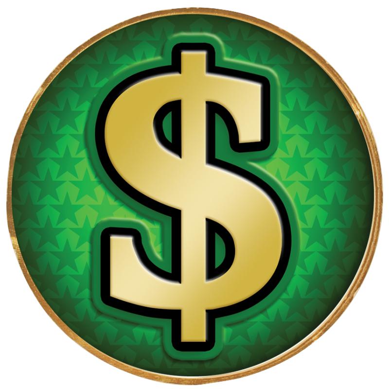 2"Wx2"H INSERT BUTTON PIN